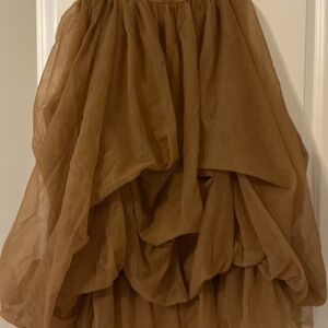 Cider A-Line Skirt in Rich Brown